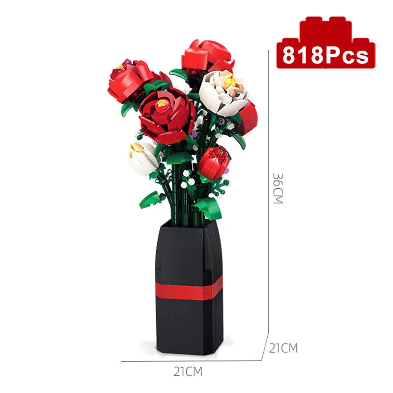 Red Rose Flowers Bouquet