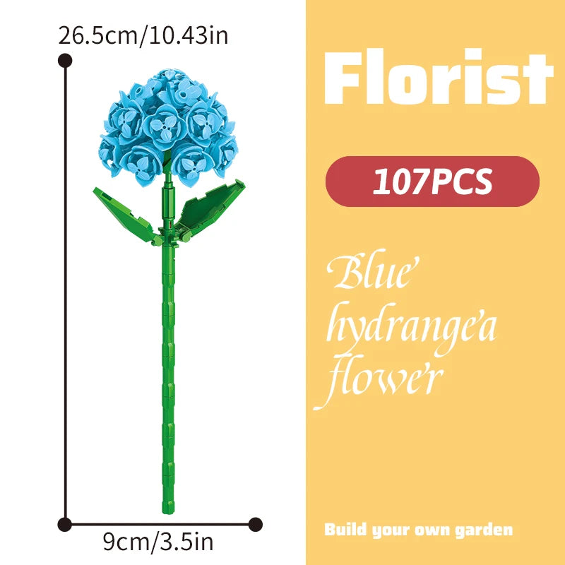 Blue Hydrangea Flower