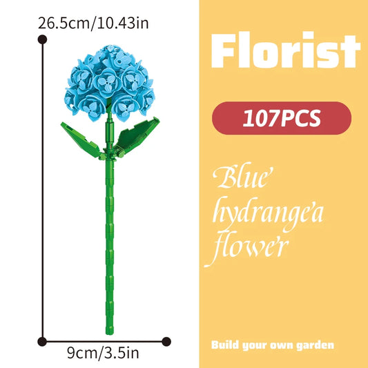 Blue Hydrangea Flower